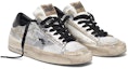 Lookbook (W) Golden Goose Stardan Ltd 'Putih Hitam Perak dengan Embos Bunga' G35WS959.D7