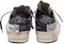 (W) Golden Goose Stardan Ltd 'Putih Hitam Perak dengan Embos Bunga' G35WS959.D7