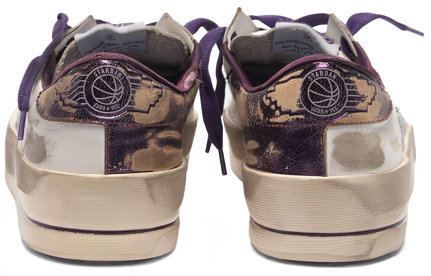 Shop (W) Golden Goose Stardan Ltd 'Perak Putih Ungu Emas Distressed' G35WS959.C7