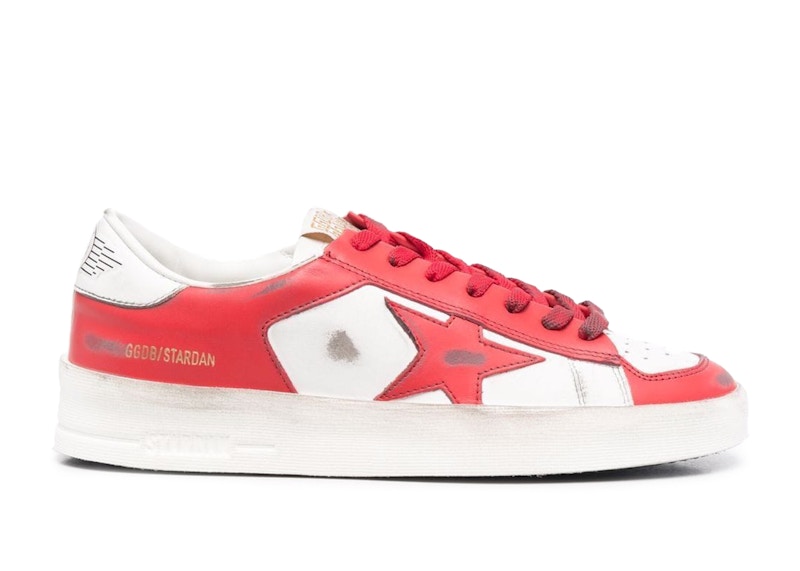 (Women) Golden Goose Stardan White Red GWF00128.F002186.10350