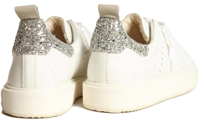 Golden Goose GGDB 初始者 牛皮 閃爍亮粉 低筒 帆布鞋 女款 白色 Shop Golden Goose GGDB 初始者 牛皮 閃爍亮粉 低筒 帆布鞋 女款 白色