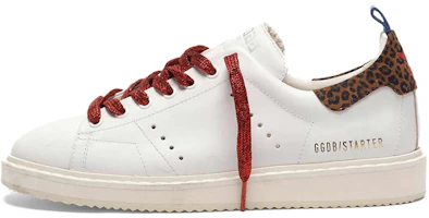 (Women) Golden Goose Starter 'White Leopard Tail' G35WS631.P8 (Women) Golden Goose Starter 'White Leopard Tail' G35WS631.P8
