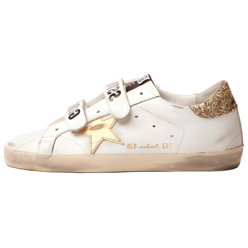 Buy (Women) Golden Goose Super-Star 'Beige Gold Velcro' GWF00111.F002154.10272