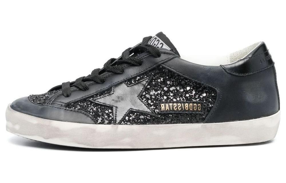 Buy (W) 黄金鹅Super-Star“黑色舒适休闲低帮鞋” GWF00108.F005111.90100