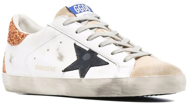 (W) Golden Goose Super-Star 'Hitam Glitter Ekor Oranye' GWF00102.F001575.81140 Order (W) Golden Goose Super-Star 'Hitam Glitter Ekor Oranye' GWF00102.F001575.81140