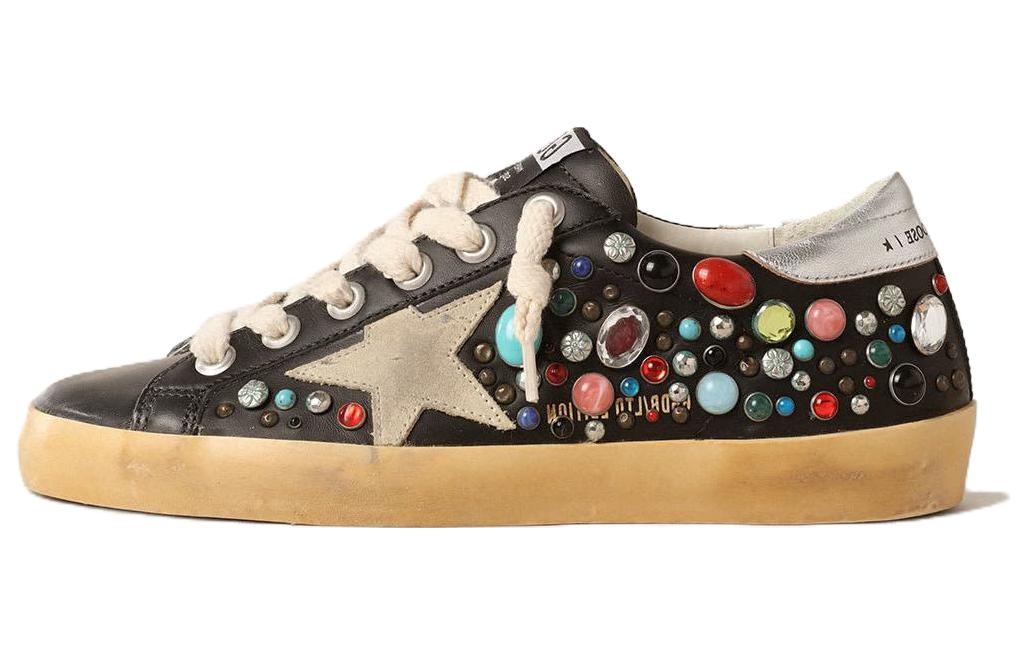 (W) Golden Goose Super-Star 'Black Low-Top'