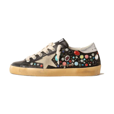 (W) Golden Goose Super-Star 'Black Low-Top'