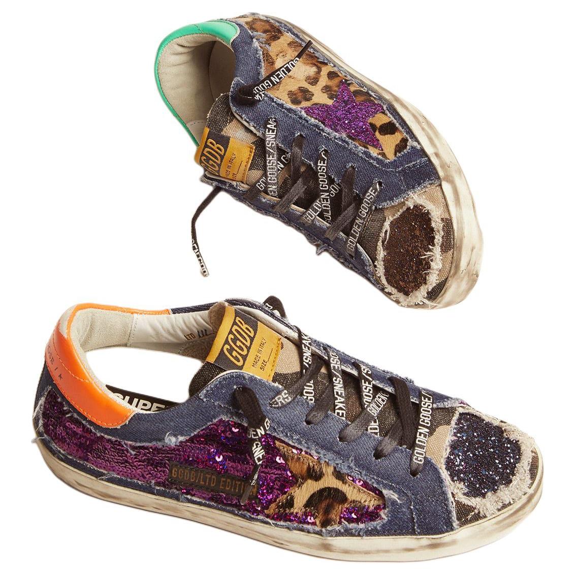 (W) Golden Goose Super-Star 'Black Purple Orange Colorblock' 圖 4