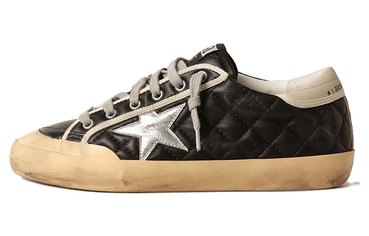 (W) Golden Goose Super-Star 'Black Silver'
