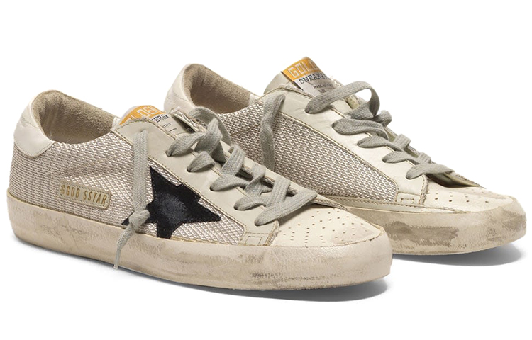 Order (W) Golden Goose 超级星 '黑星做旧奶油色' GCOWS590.P9