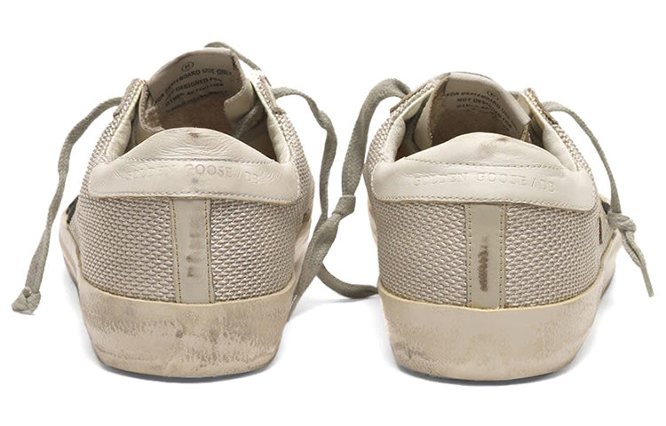 Lookbook (W) Golden Goose 超级星 '黑星做旧奶油色' GCOWS590.P9