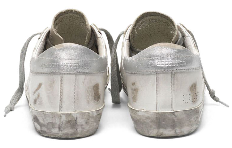 (W) Golden Goose Super-Star 'Black Star Distressed White Silver' 圖 4