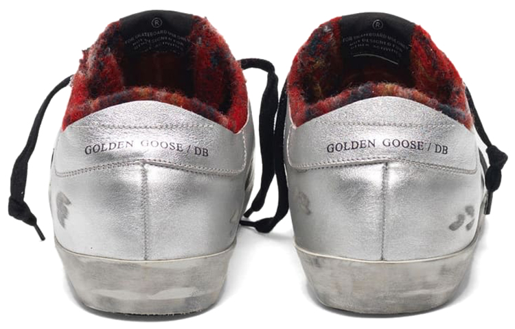 (W) Golden Goose Super-Star 'Black Star Silver White Red Distressed' 圖 3