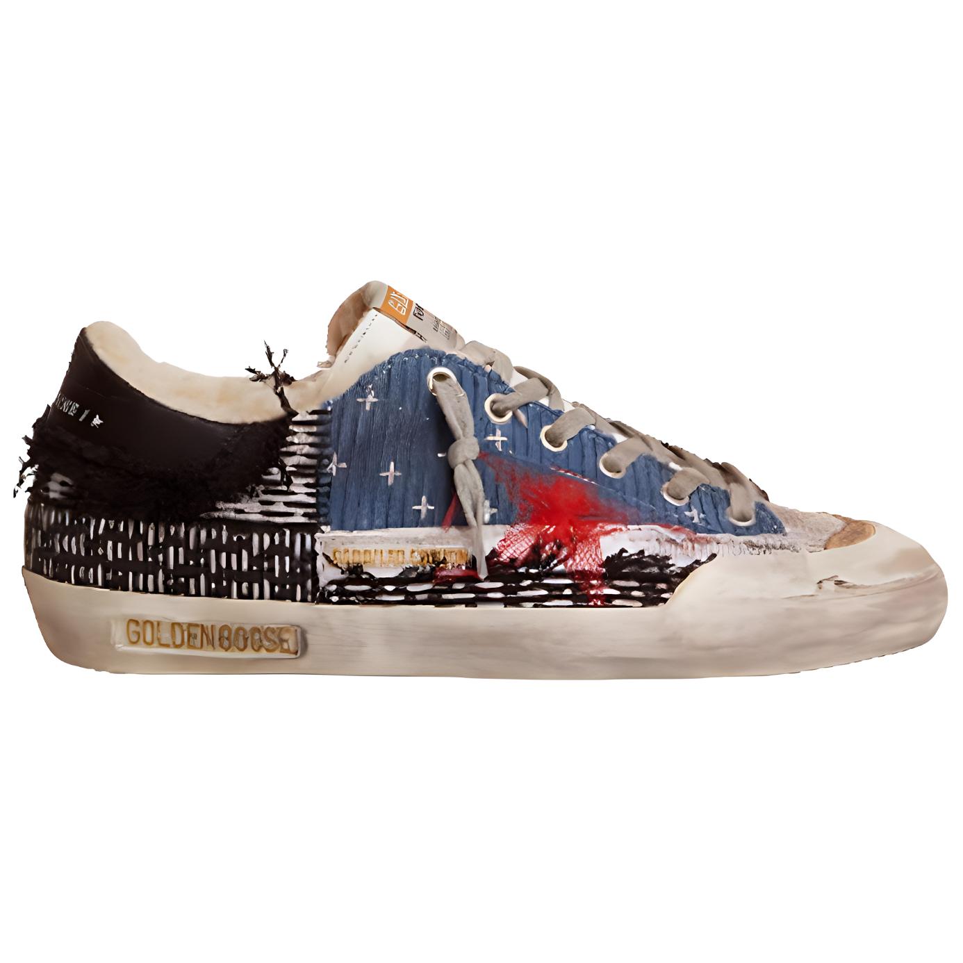 (W) Golden Goose Super-Star 'Blue Black Canvas' 圖 2