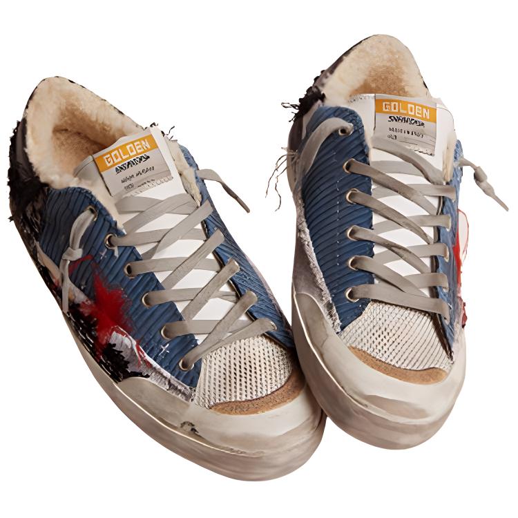 (W) Golden Goose Super-Star 'Blue Black Canvas' 圖 3