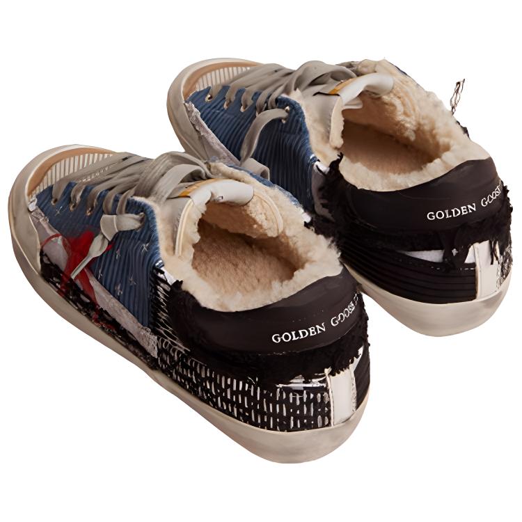 (W) Golden Goose Super-Star 'Blue Black Canvas' 圖 4
