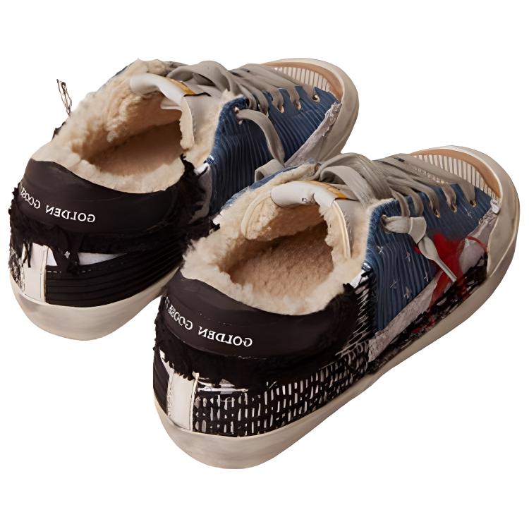 (W) Golden Goose Super-Star 'Blue Black Canvas' 圖 5