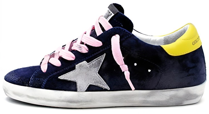 (W) Golden Goose Super-Star 'Ante Azul Talón Amarillo Desgastado' G35WS590.P76 Buy (W) Golden Goose Super-Star 'Ante Azul Talón Amarillo Desgastado' G35WS590.P76