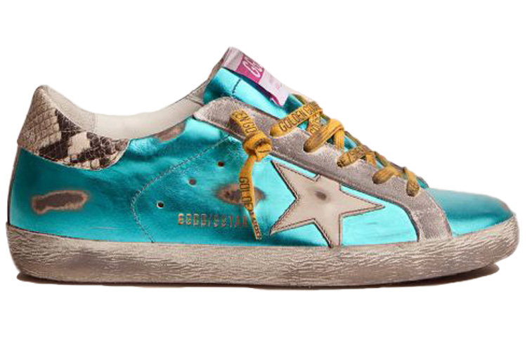 (W) Golden Goose Super-Star 'Distressed Blue Green' 圖 2