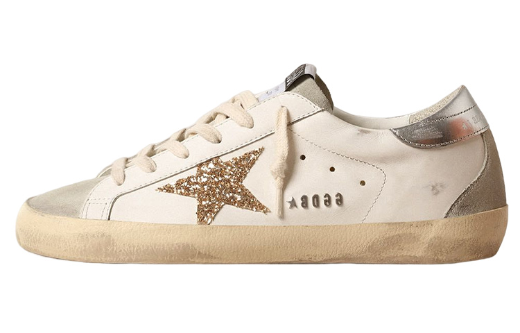 (Women) Golden Goose Super-Star 'Distressed Cream Velvet' GWF00102.F004664.10417