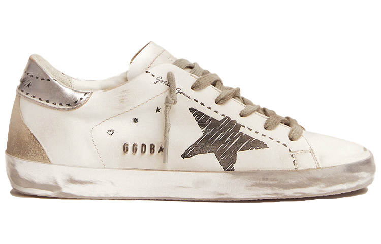 (W) Golden Goose Super-Star 'Distressed Cream Grey' 圖 2