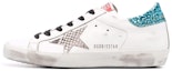 Buy Golden Goose Super-Star 經典老破 發亮綠尾 防滑耐磨減震 低筒休閒 時尚板鞋 女款 白色