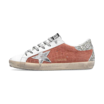 (W) Golden Goose Super-Star 'Distressed Glitter Purple'