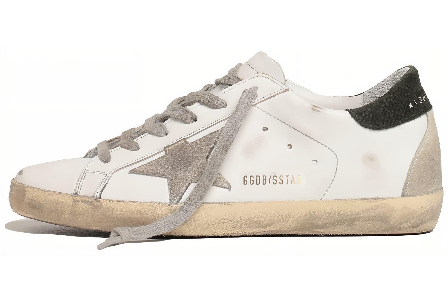 (W) Golden Goose Super-Star 'Distressed Green Tail'