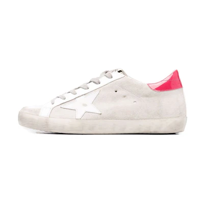 (W) Golden Goose Super-Star 'Distressed Grey Red'