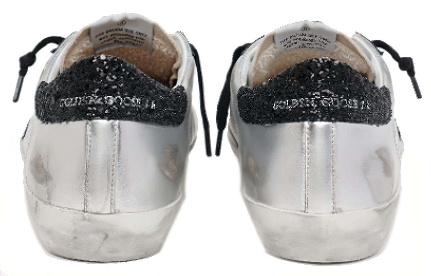(W) Golden Goose Super-Star 'Distressed Silver Black' 圖 3