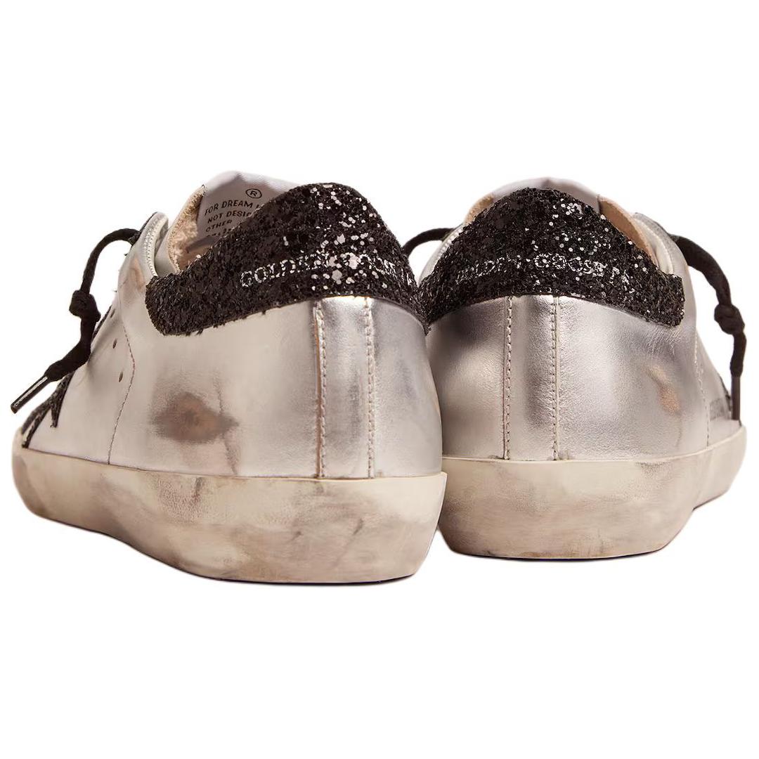 (W) Golden Goose Super-Star 'Distressed Silver Black' 圖 4