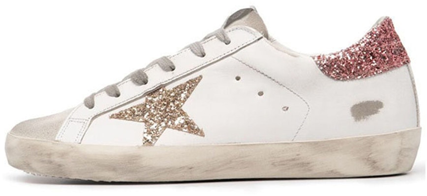 (Women) Golden Goose Super-Star 'Distressed White Pink' GWF00101.F001010.80780 Buy (Women) Golden Goose Super-Star 'Distressed White Pink' GWF00101.F001010.80780