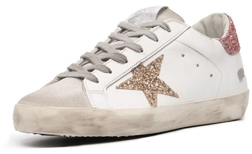 金鵰 Super-Star 休閒 時尚板鞋 女款 白粉色 仿舊版 Order 金鵰 Super-Star 休閒 時尚板鞋 女款 白粉色 仿舊版