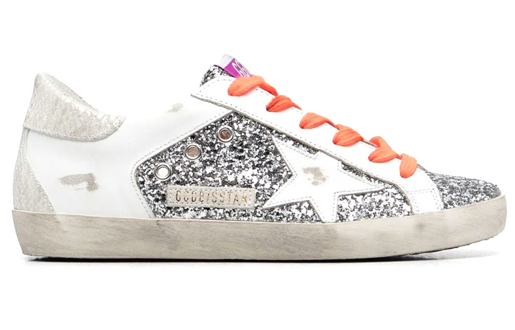 (W) Golden Goose Super-Star 'Distressed White Silver' 圖 2