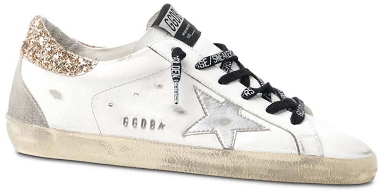 (Women) Golden Goose Super-Star 'Distressed White Low-Top' GWF00102.F001460.10593 Order (Women) Golden Goose Super-Star 'Distressed White Low-Top' GWF00102.F001460.10593