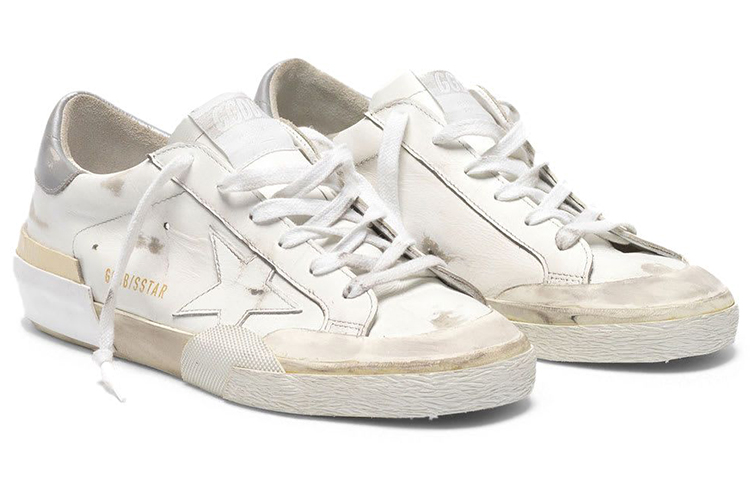(W) Golden Goose Super-Star 'Distressed White with Silver Heel' 圖 2
