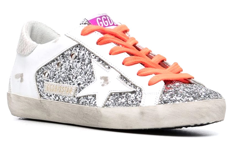 (W) Golden Goose Super-Star 'Distressed White Silver' 圖 3