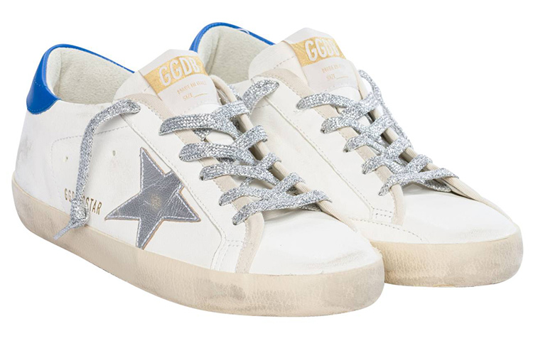 (W) Golden Goose Super-Star 'Distressed White Blue' 圖 3