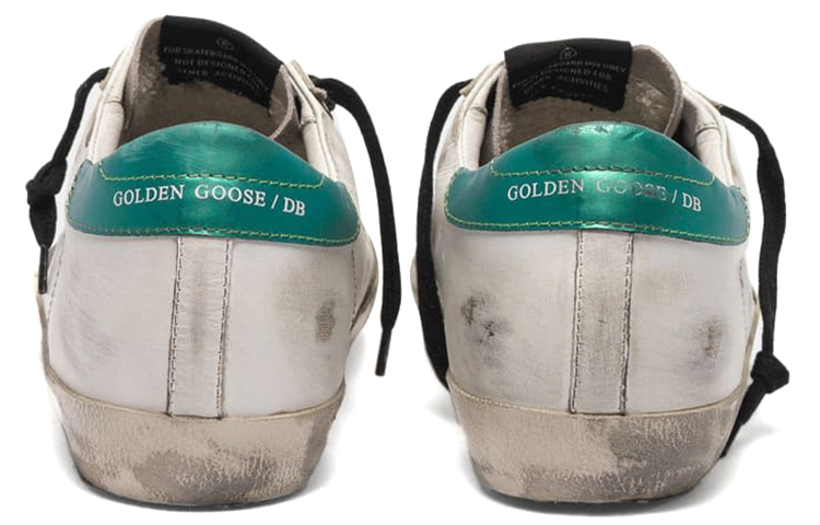 (W) Golden Goose Super-Star 'Distressed White Green Star' 圖 4