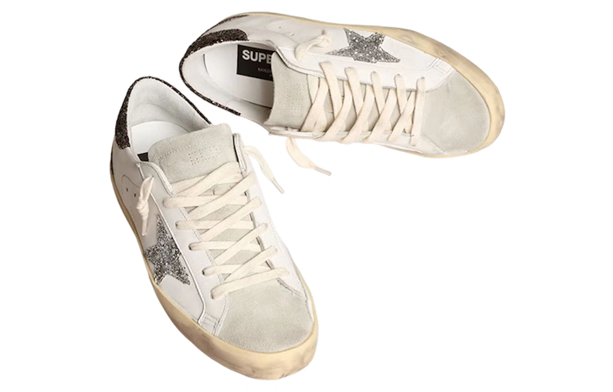 (Women) Golden Goose Super-Star 'Distressed White Star'
