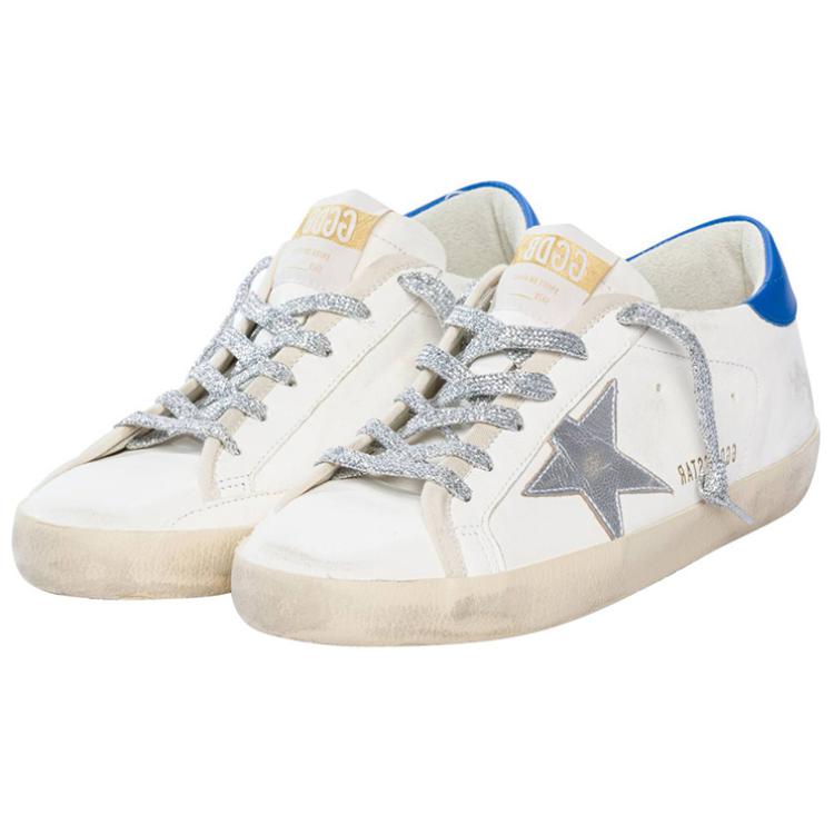 (W) Golden Goose Super-Star 'Distressed White Blue' 圖 4