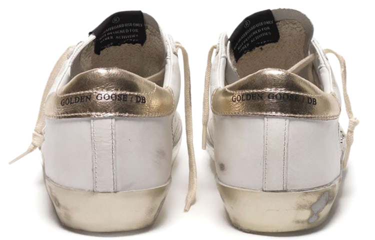 Shop (W) Golden Goose Super-Star 'Kulit Putih Distressed' GCOWS590.E37
