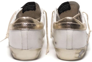 (W) Golden Goose Super-Star 'Kulit Putih Distressed' GCOWS590.E37 Shop (W) Golden Goose Super-Star 'Kulit Putih Distressed' GCOWS590.E37