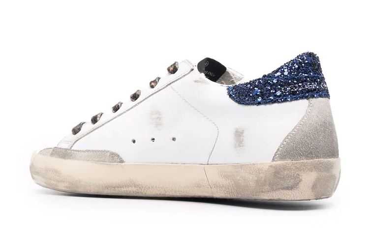 (W) Golden Goose Super-Star 'Distressed White Blue' 圖 4