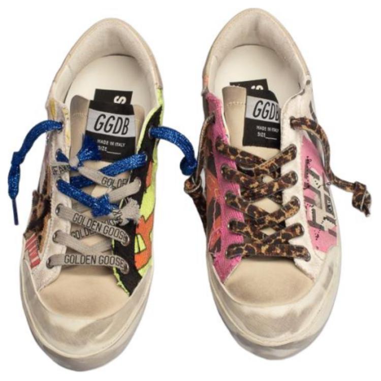 (W) Golden Goose Super-Star 'Distressed White Patchwork' 圖 5