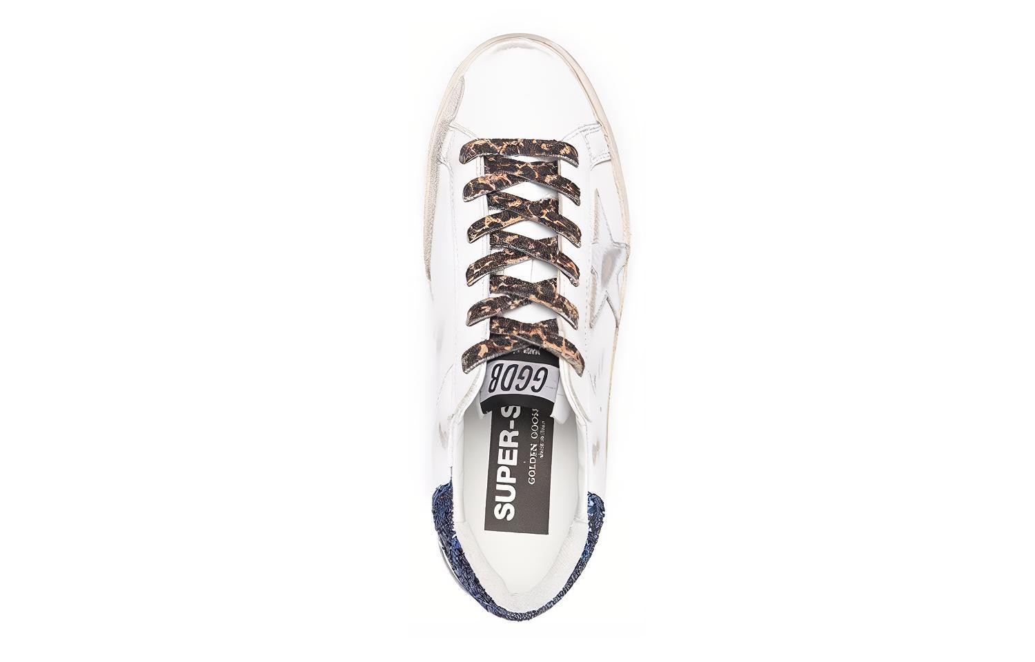 (W) Golden Goose Super-Star 'Distressed White Blue' 圖 5