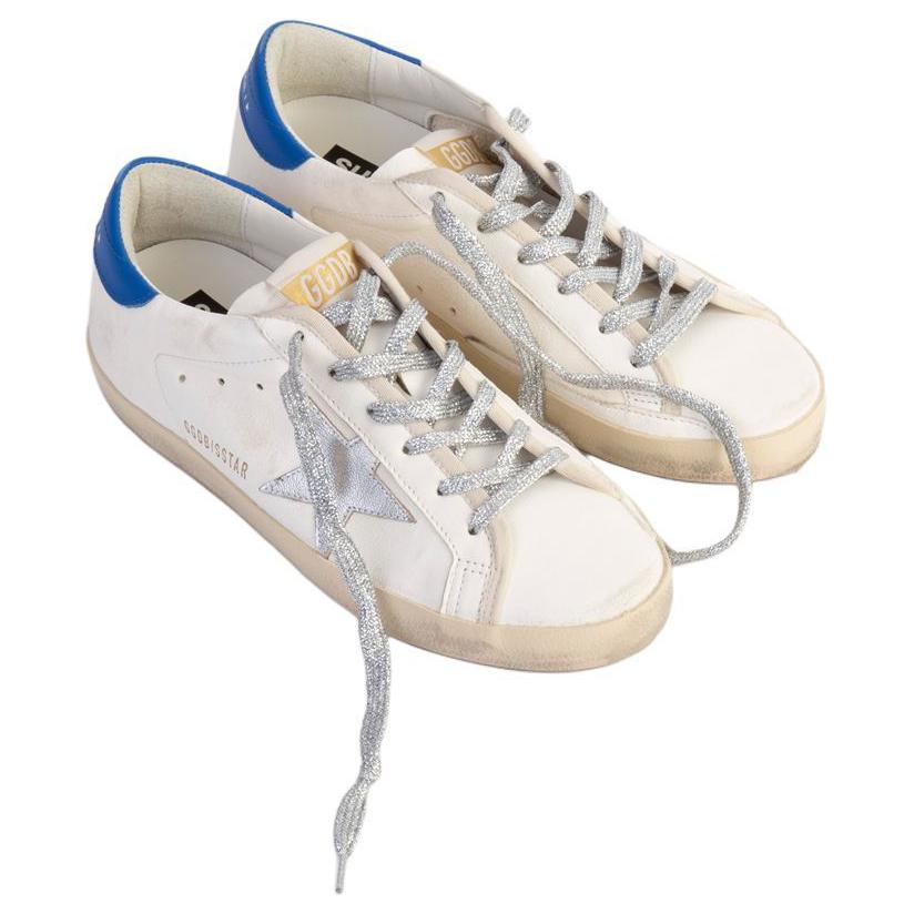 (W) Golden Goose Super-Star 'Distressed White Blue' 圖 6