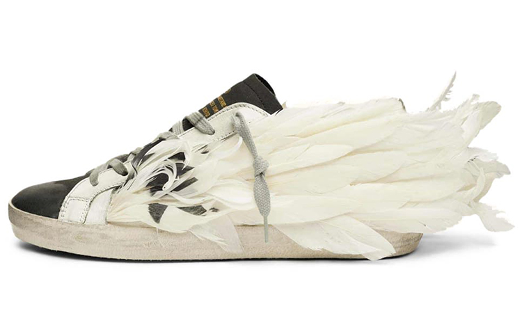 (W) Golden Goose Super-Star 'Feather Hollow-Star White'
