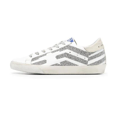 (W) Golden Goose Super-Star 'Flag Pattern White'