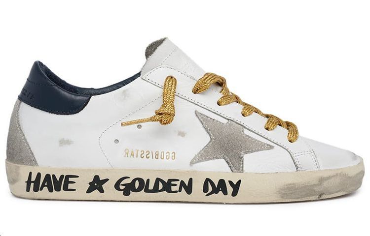 (W) Golden Goose Super-Star 'Gold Lettering White Black Distressed' 圖 2